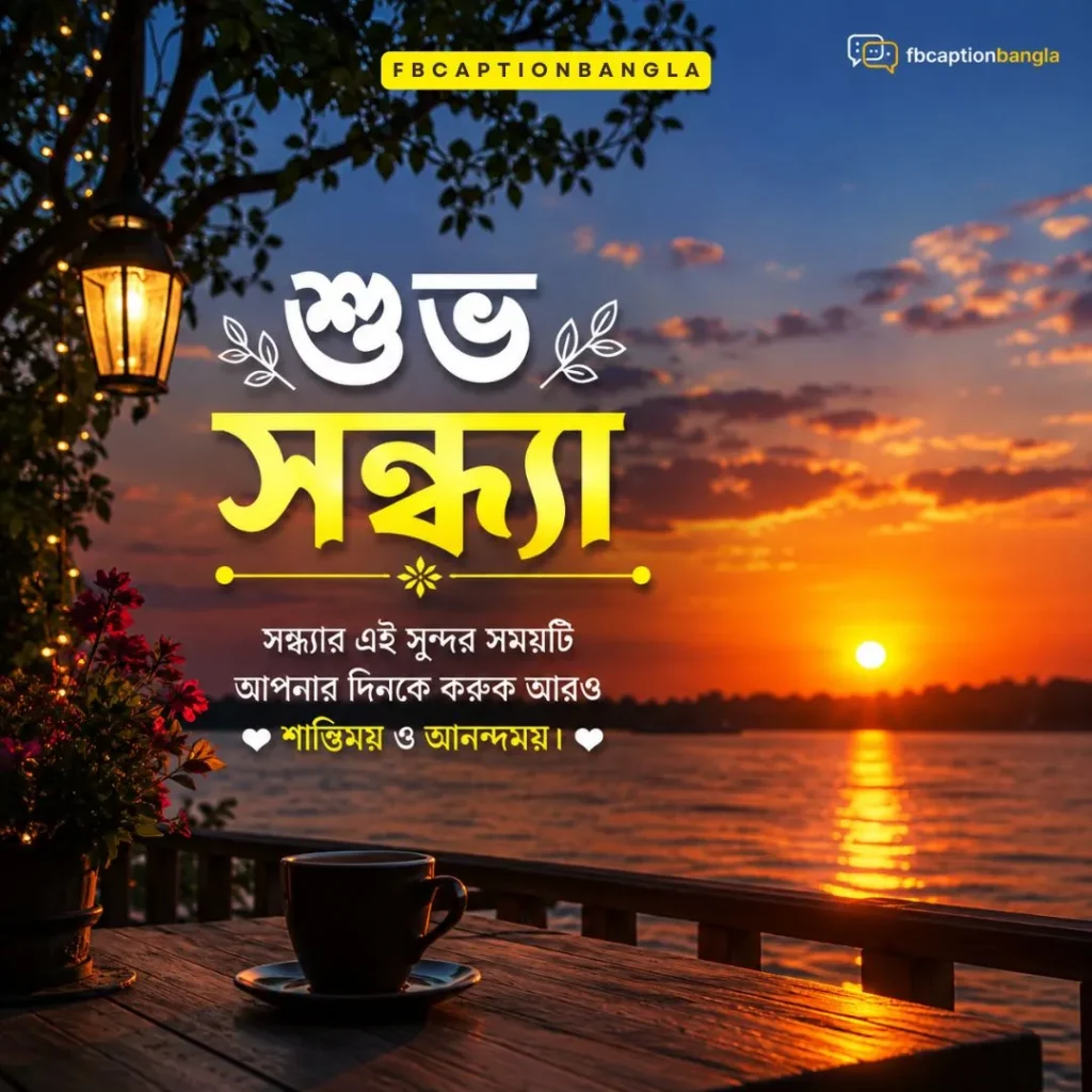 সন্ধ্যা নিয়ে ক্যাপশন