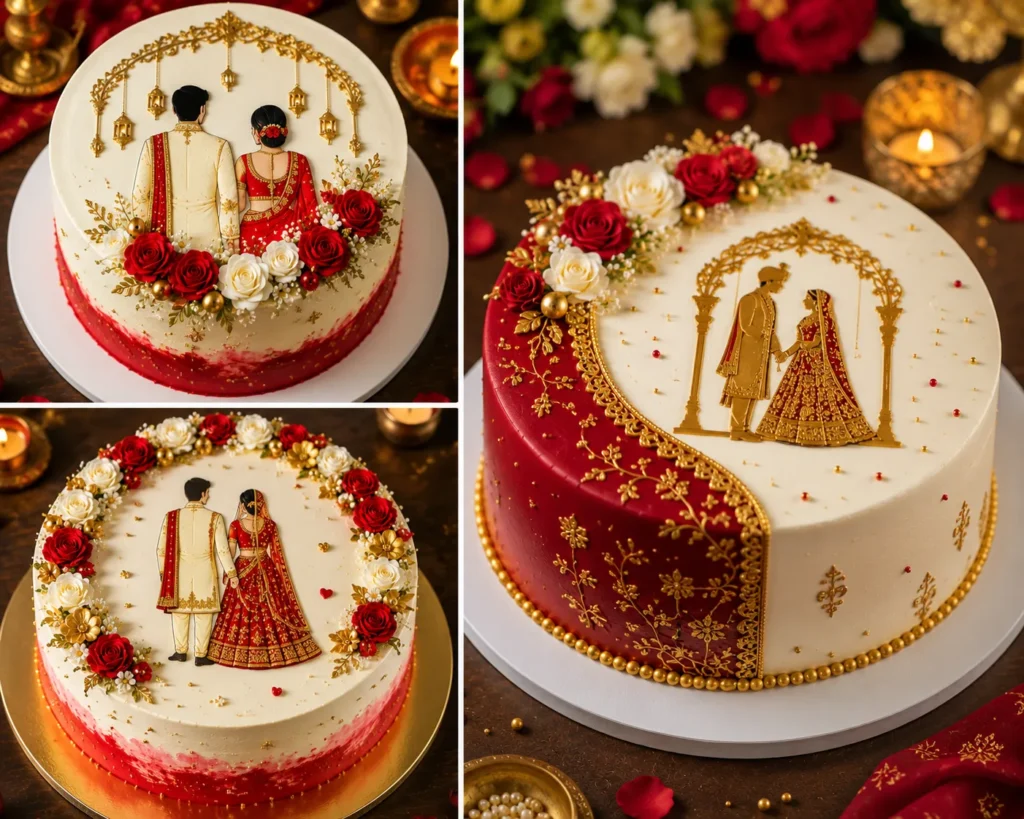 বউভাতের কেক ডিজাইন