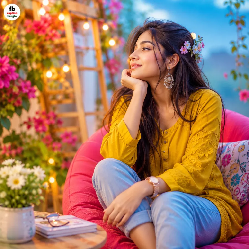 মেয়েদের ক্যাপশন