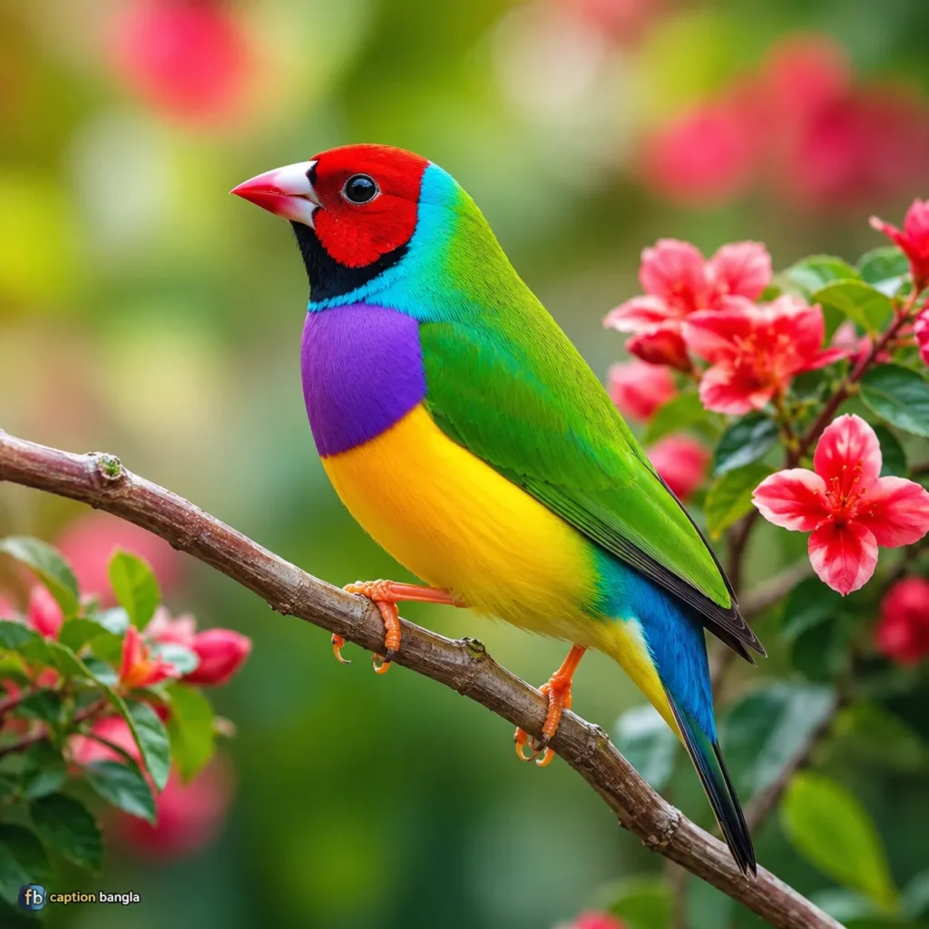 রঙিন পাখির ছবি